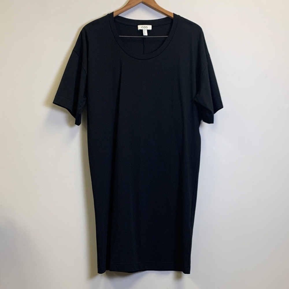 COS Black Midi T-Shirt Dress